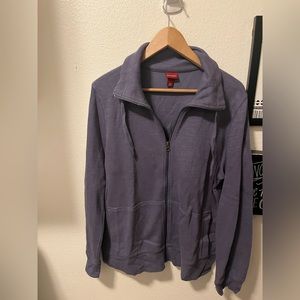 Merona purple X-Large zip up sweater